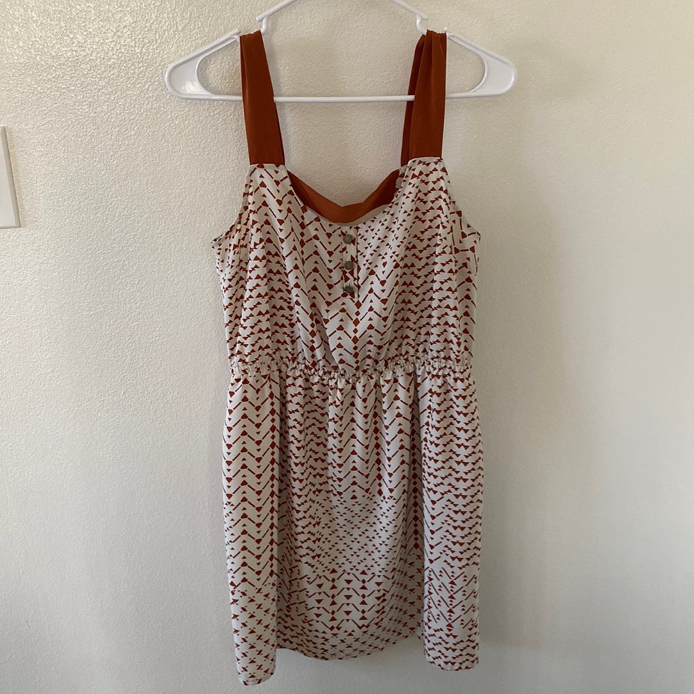 Fall Colored Short Dress with thick straps